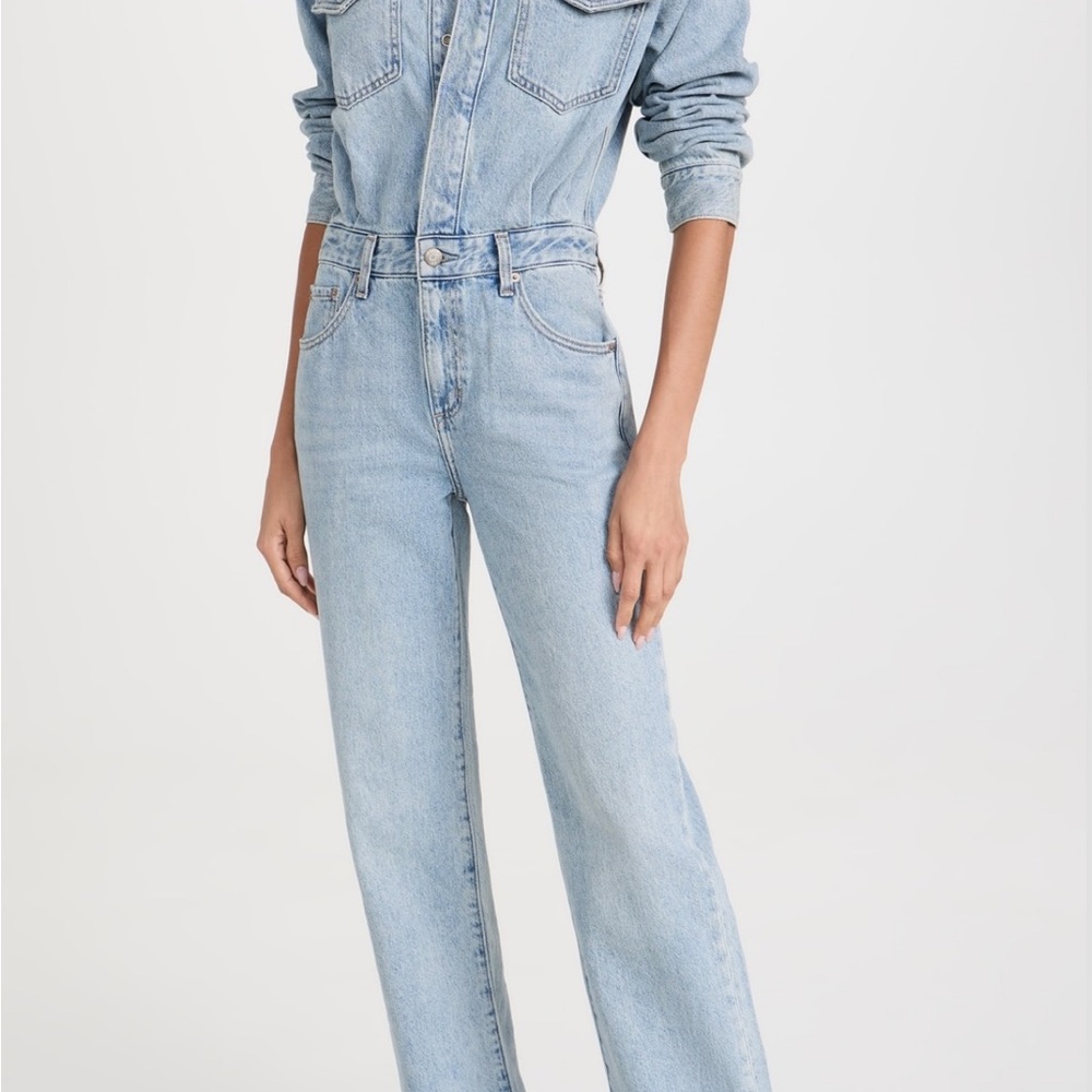 Pistola nikkie savoy long sleeve denim jumpsuit Sz xs NWT